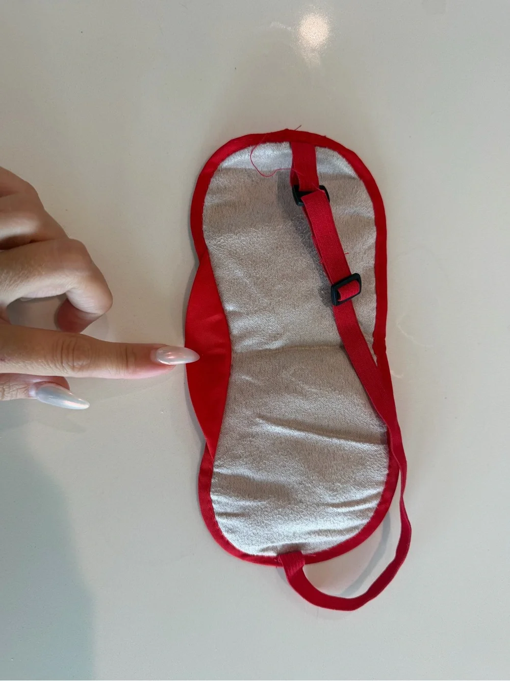 Bundle of 2 Travel Eye Mask for Comfortable Sleep- 1 red of Iberia and one black